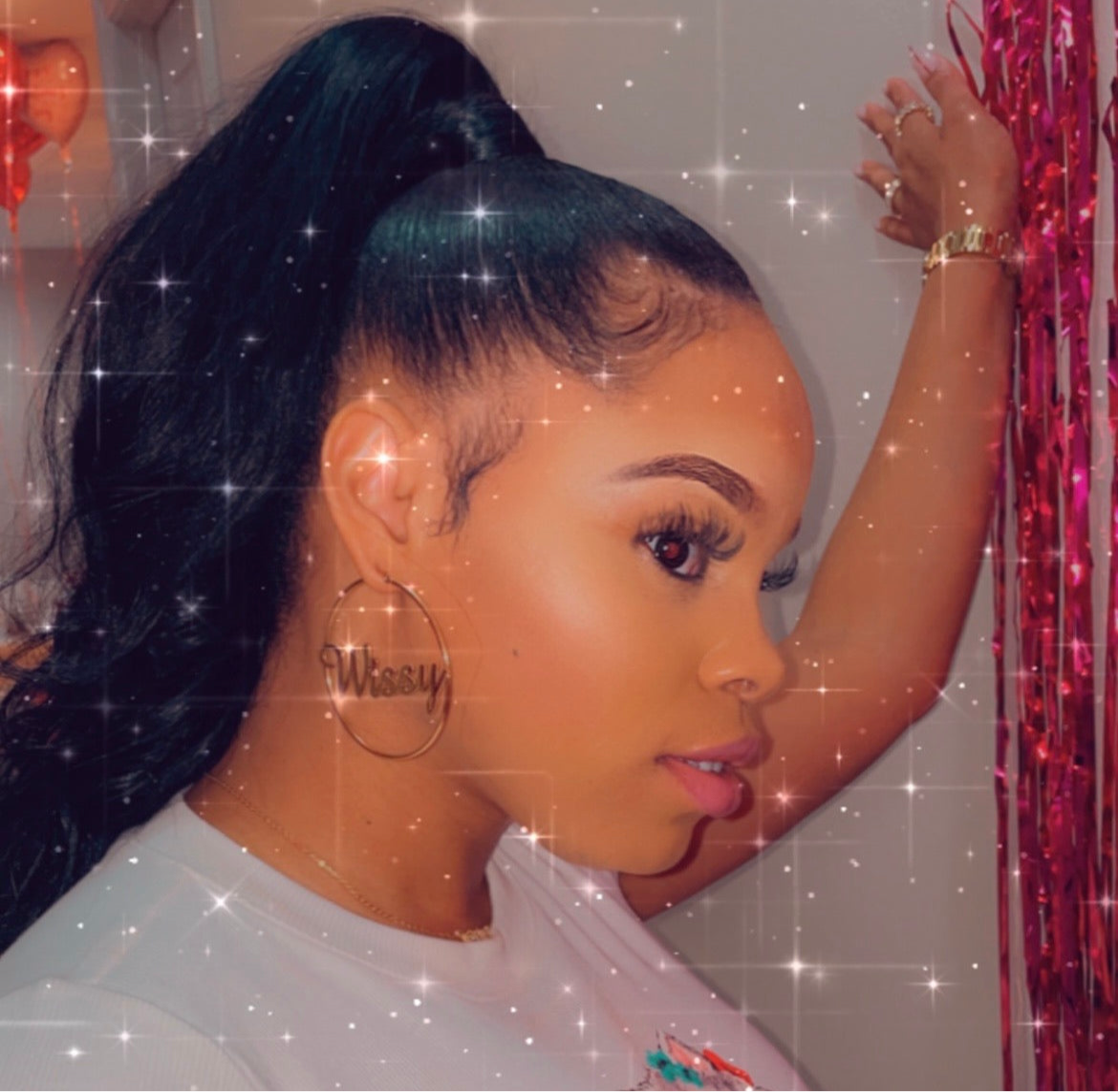 Customized Nameplate Hoop Earrings