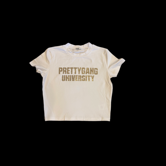 Gold Rhinestone Crop