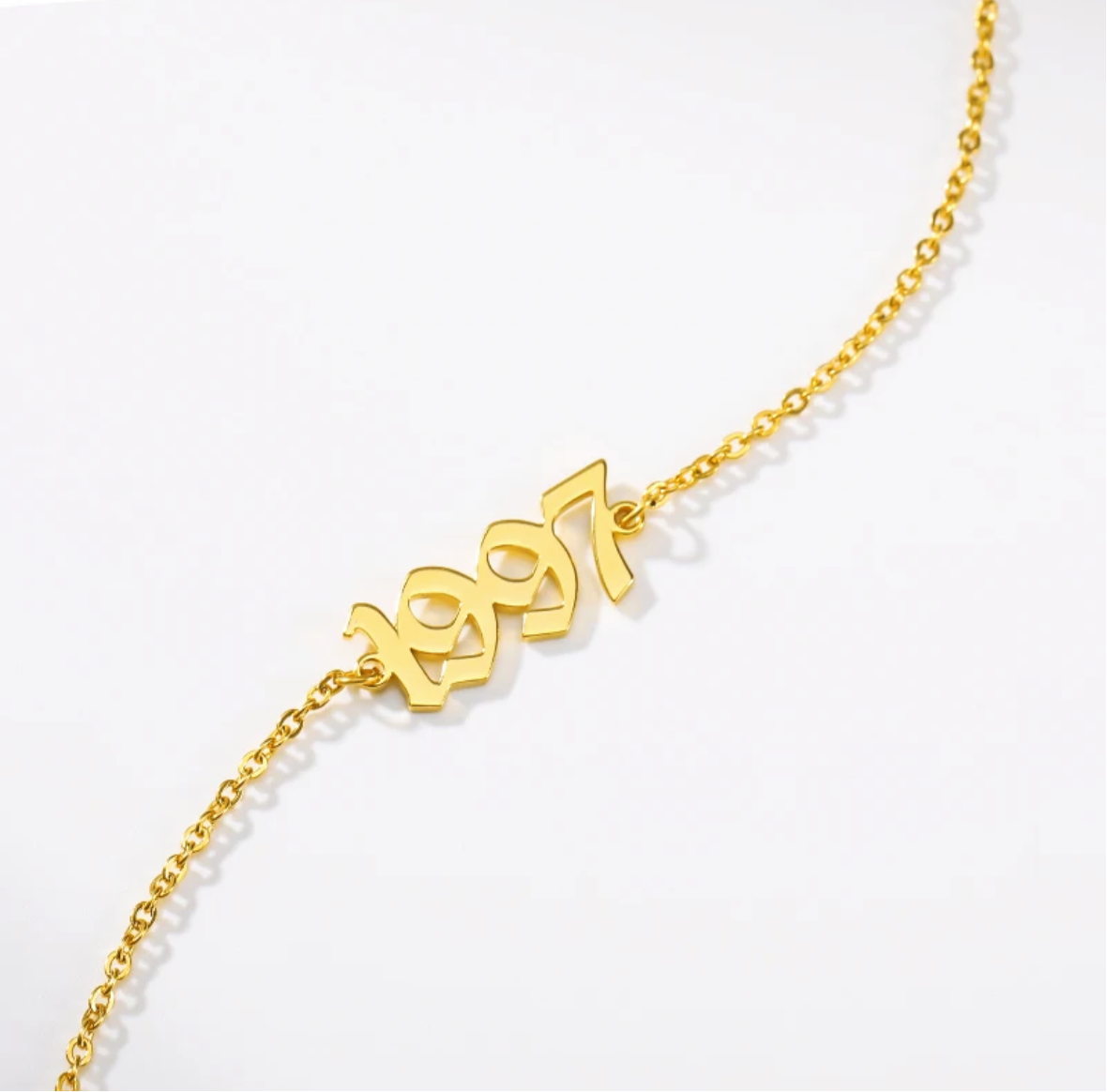 Custom Birth-YEAR Anklet