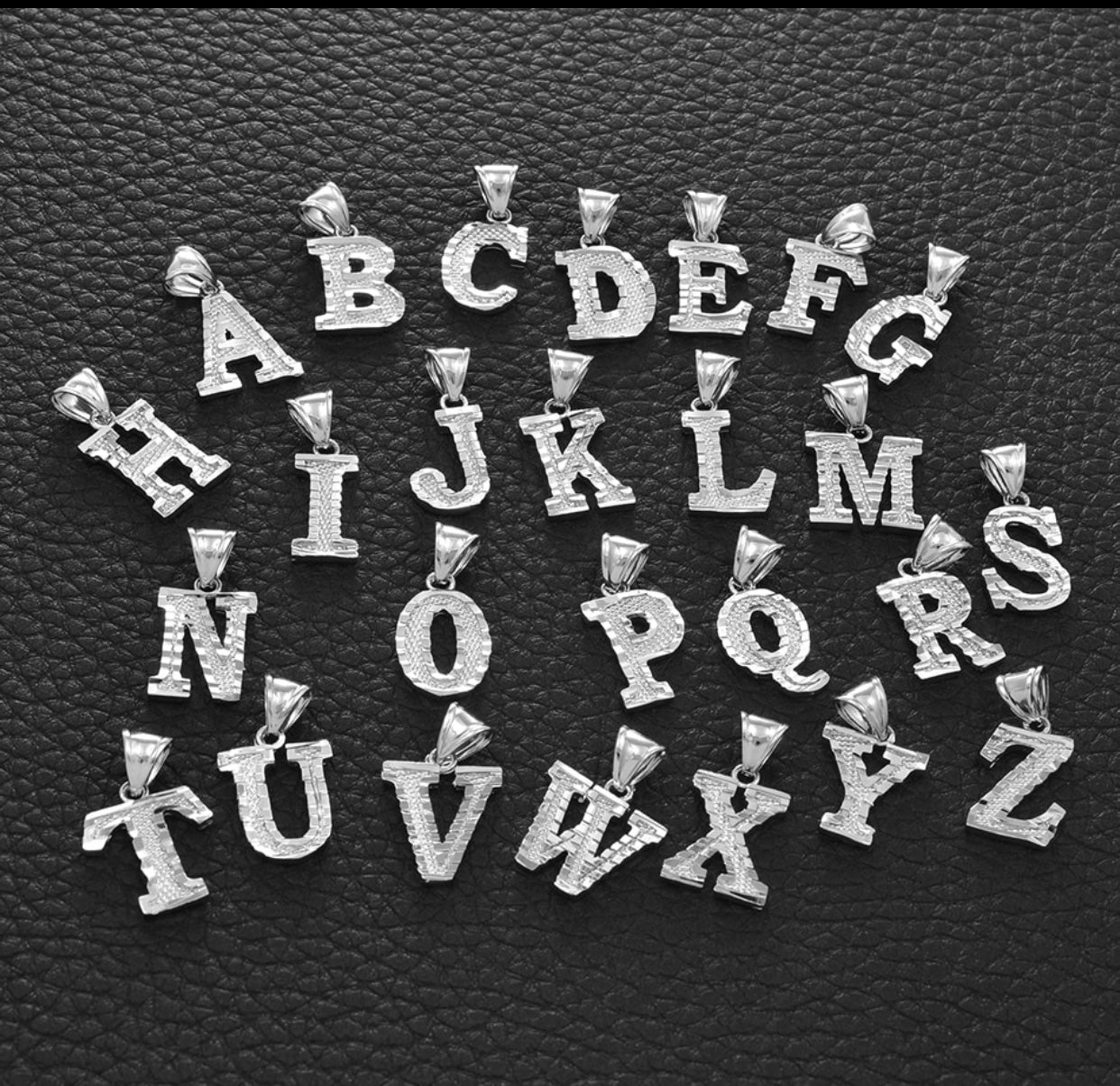 Silver Initial Pendent