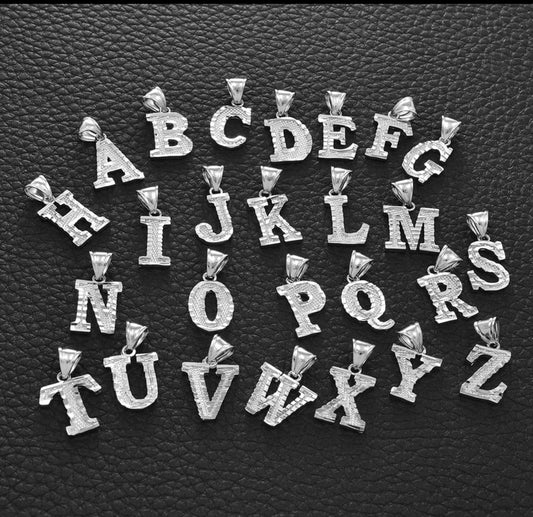 Silver Initial Pendent