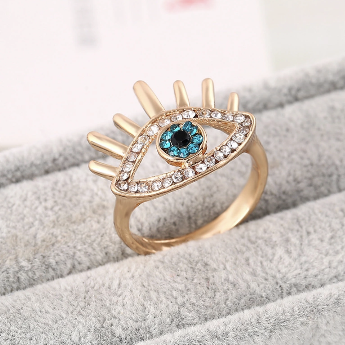 Blue Evil Eye Ring